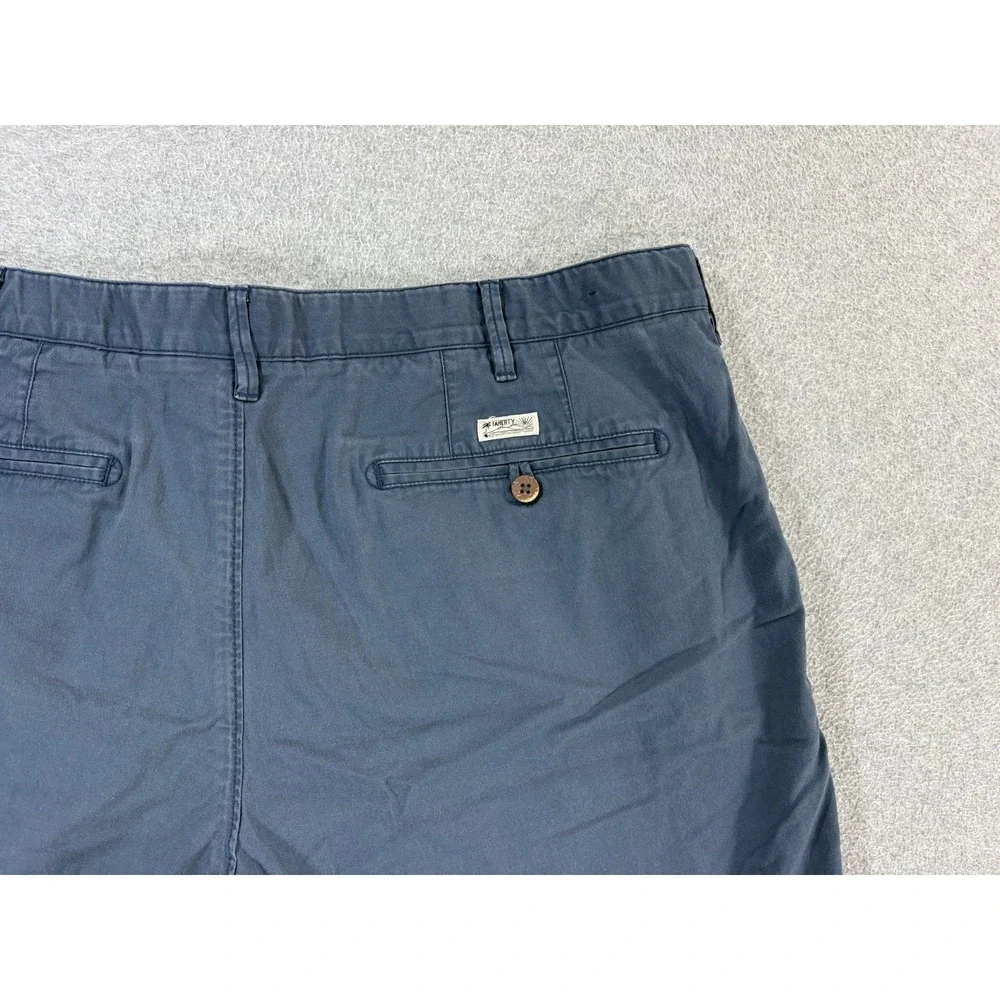 Faherty Organic Cotton Blend Casual‎ Shorts (Men's 38) Blue - 8
